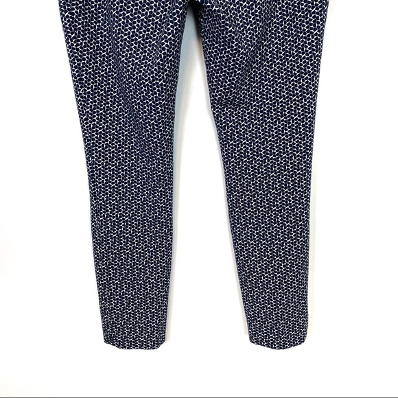 Tory Burch | Patterned Stretch Trouser Pants Size 12 - Picture 6 of 13
